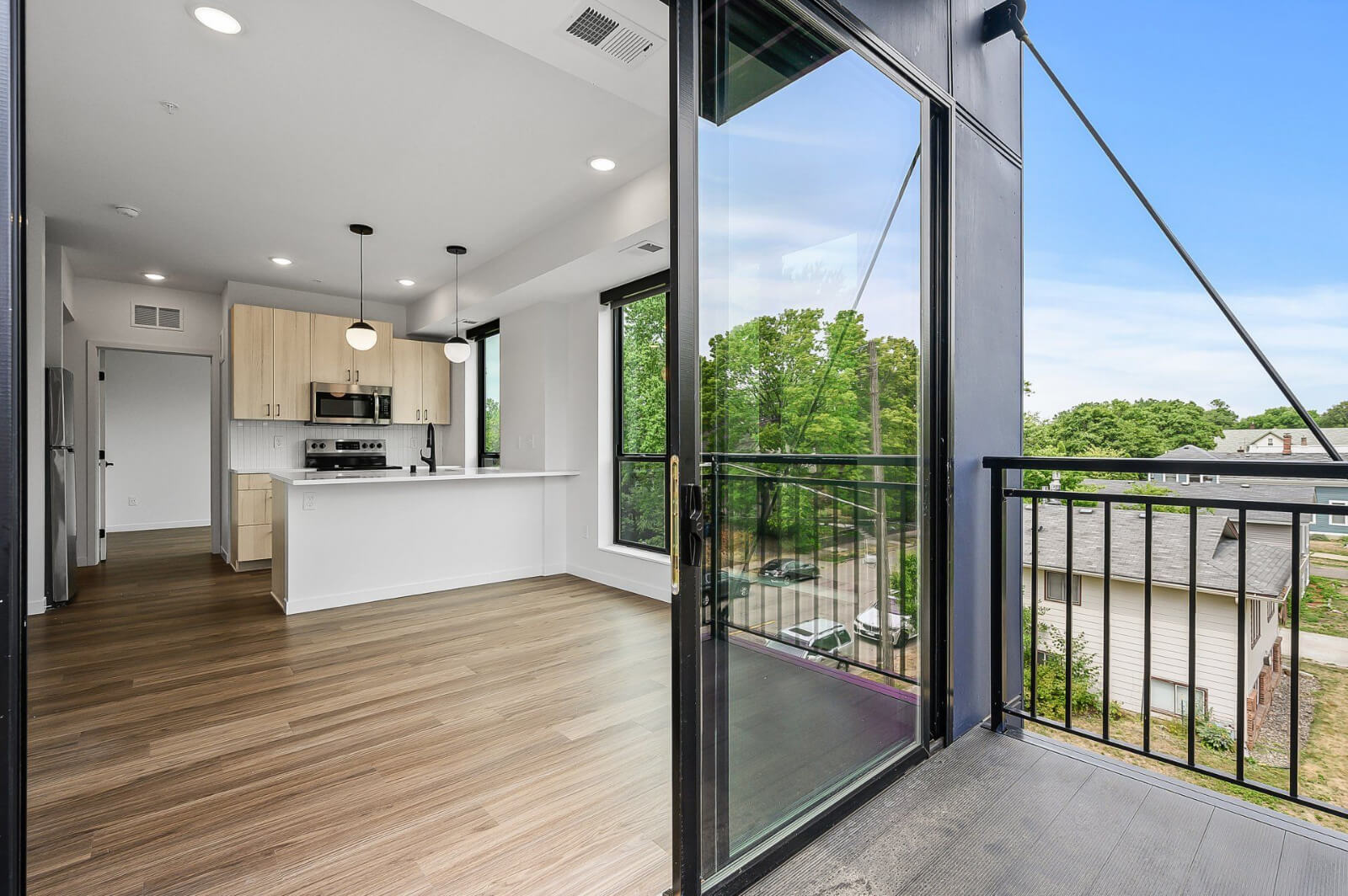 an apartment balcony