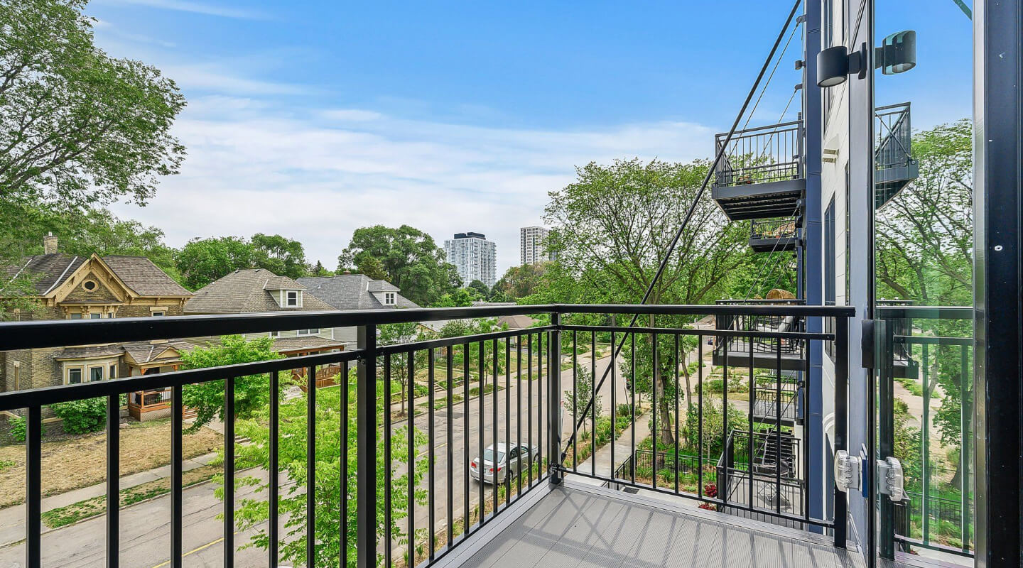 an apartment balcony