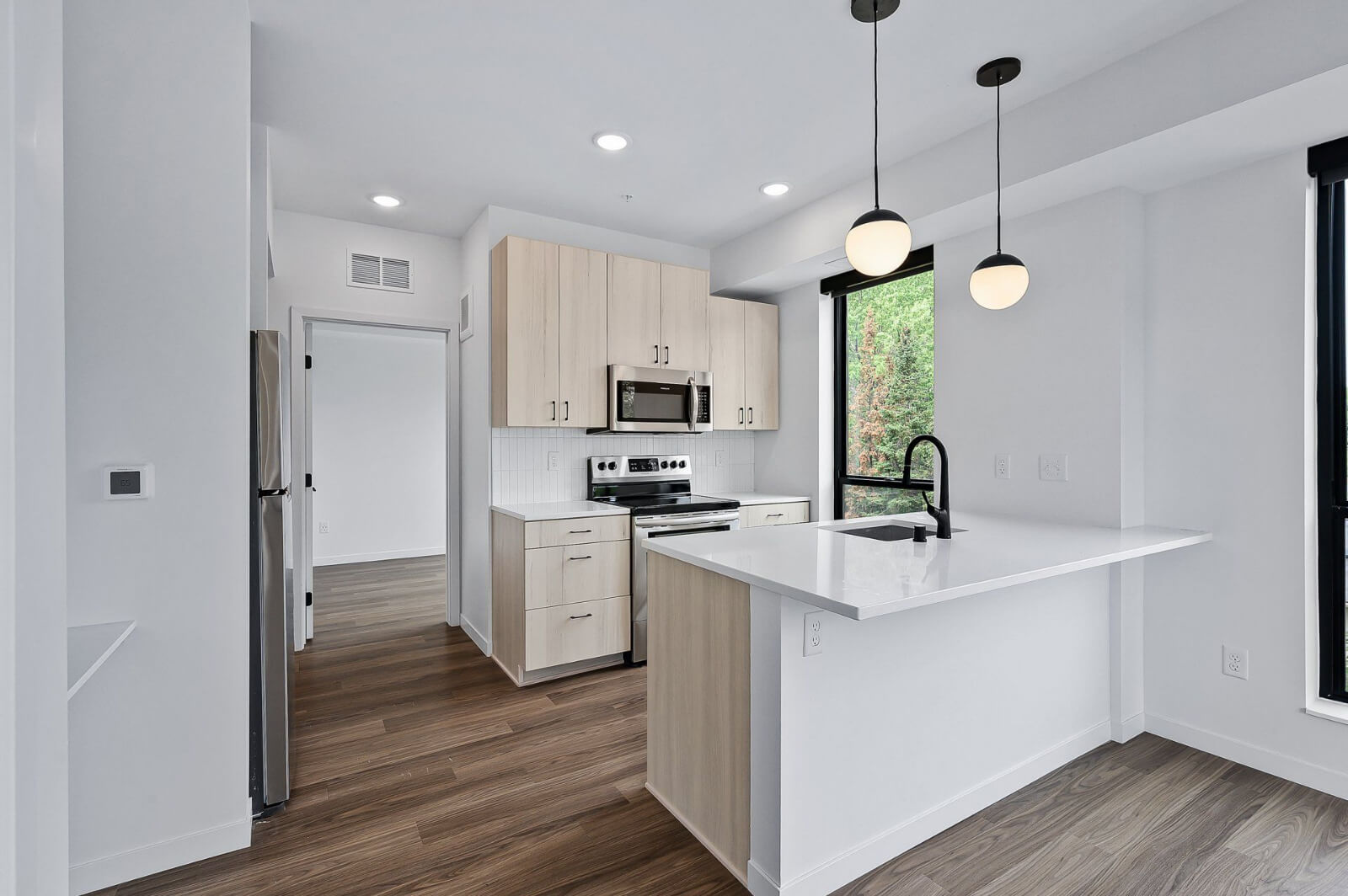 an apartment kitchen