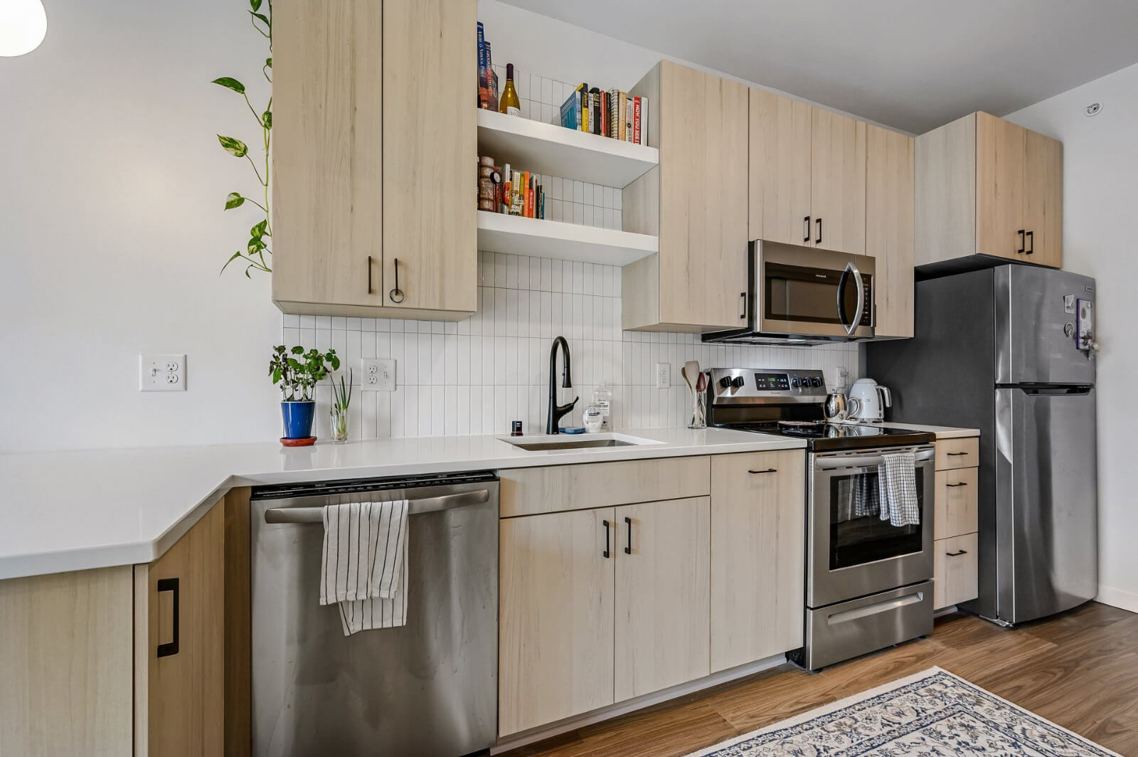 an apartment kitchen